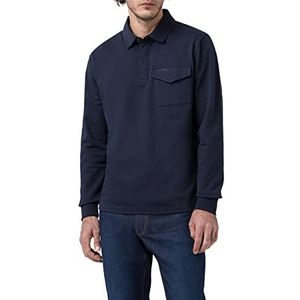 Pierre Cardin Heren Polo Rugby Sweatshirt, Dark Sapphire, L, Dark Sapphire, L