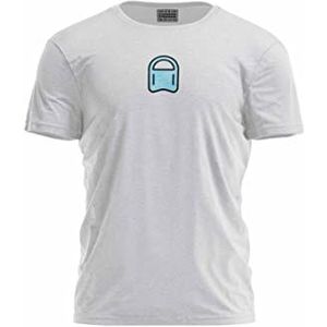 Bona Basics, Digitale print, basic T-shirt voor heren, 70% katoen, 30% polyester, grijs, casual, herenbovenstuk, maat: XL, Grijs, XL