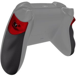 eXtremeRate FLEXOR Grip Trigger Stop Kit voor Xbox Series X/S Controller,Rubberen Cover Ergonomische Handgrepen voor Xbox Core Controller-Scharlaken Rood