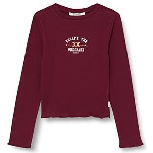Garcia Kids T-shirt met lange mouwen voor meisjes, cabernet, 128/134