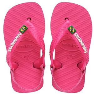 Havaianas Brasil Logo II Flipflop voor kinderen, uniseks, Rosé, 9 UK Child