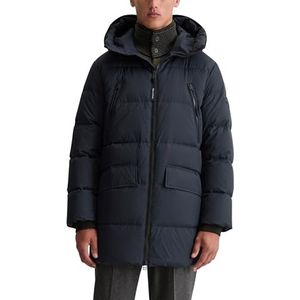 Marc O'Polo - Donsjack - Dark Navy - Met Capuchon - Ritszakken