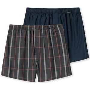 Schiesser Herren 2 PACK Boxershorts Baumwolle Web - Webboxer