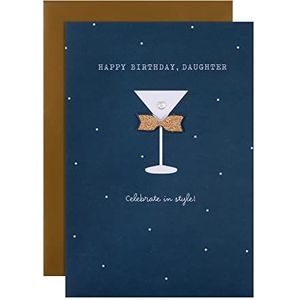 Verjaardagskaart voor dochter van Hallmark - Cocktail Glass Design