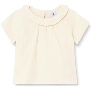 Petit Bateau A097M babyblouse met korte mouwen, wit, Avalanche, 3 maanden, Wit Avalanche, 3 Maanden