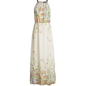 ESPRIT Collection Dames Neckholder jurk van chiffon, Maxi, gebloemd