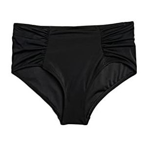 Koton Vrouwen Hipster Bikinibroekje met hoge taille en ruches aan de zijkanten