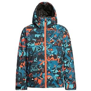 Quiksilver Jongens Mission-Print Shell Jacket, Building Moutains Grenadine, 4-5 Jaar