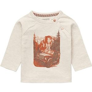 Noppies Baby Baby-jongens jongens T-shirt Jinan Long Sleeve T-shirt, RAS1202 Oatmeal-P611, 68