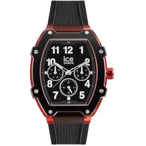 Ice-Watch - ICE boliday Black red - Zwart herenhorloge met siliconen band - 023316 (Medium)