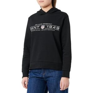 GANT REG Shield Hoodie, zwart, L