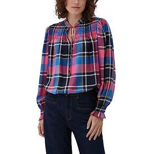 s.Oliver Damesblouse met allover-print, blauw, 40