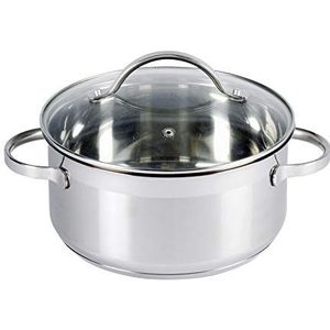 Karl Kruger Ohio RVS Series braadpan Pot, 1 l, Zilver, 30 x 16 x 30 cm