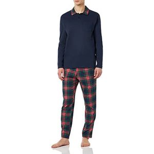 United Colors of Benetton Pig(shirt + broek) 3O7W4P014 pyjama-set, donkerblauw 13C, S, heren