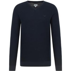 MUSTANG - Elko - Trui - Navy - V-hals - Lange Mouw