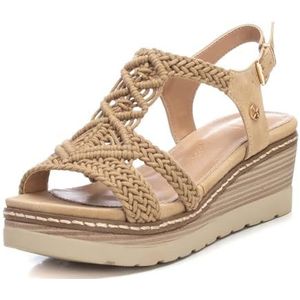 XTI 142838, sandalen met sleehak voor dames, Beige, 36 EU