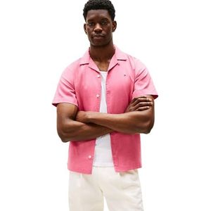 Tommy Hilfiger - Herenhemd - Korte Mouwen - Linnen Mix