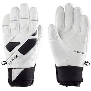 Zanier Unisex – volwassenen 30018-1020-9,5 handschoenen, wit, zwart, 9,5