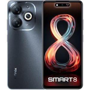 INFINIX Smartphone Smart 8, zwart, 3, 64 GB