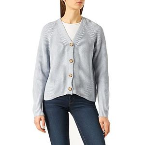 PIECES Dames Pcosilla Ls Knit Cardigan Noos Bc gebreide jas, Kentucky Blue., M