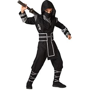 Atomsa-65997 - Ninja kostuum, zwart, 7-9 jaar (65997)