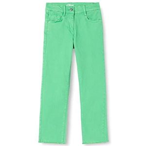 s.Oliver Meisjes gekleurde denim, straight leg croped, groen, 176 cm (Slank)