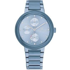 Tommy Hilfiger Vrouwen analoog quartz horloge met roestvrij stalen band 1782535, Lichtblauw