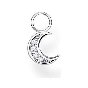 Thomas Sabo Dames-oorbel hanger maanzilver, 925 sterling zilver
