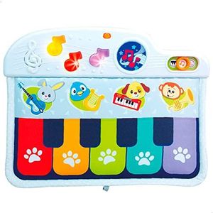 Winfun 46878 Babypiano met licht en melodieën voor de wieg, mijn eerste piano, babyspeelgoed vanaf 0+, met aardappelen gespeeld / babycadeau, muziekinstrumenten baby