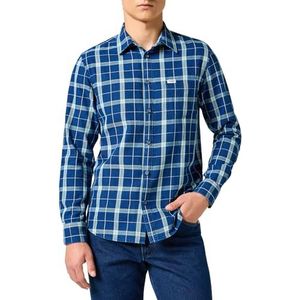 Wrangler Herenshirt, Green Indigo, M