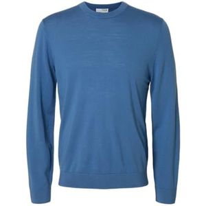 Selected - Gebreide Pullover - Ronde Hals - Lange Mouwen - Regular Fit - 100% Merinowol