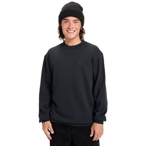 Quiksilver - Salt Water - Sweatshirt - Antraciet - Katoen, Gerecycled Katoen, Gerecycled Polyester