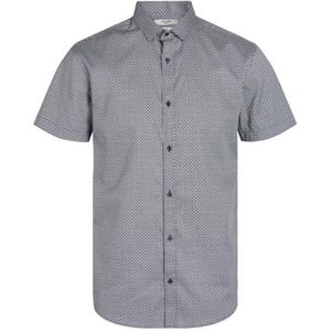 JPRBLACARDIFF print shirt S/S SS24, Navy Blazer/Fit: comfort fit, XS
