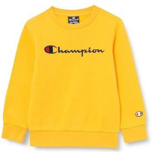 Champion Legacy American Classics B-Ultralight Powerblend Fleece Crewneck Sweatshirt voor kinderen en jongens, Geel, 15-16 jaar