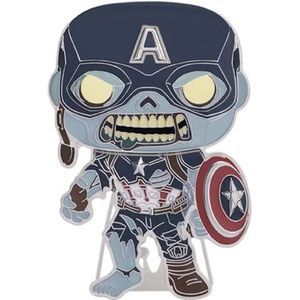 Funko Pop! Large Emaille Pin MARVEL: Marvel - Captain America - What If - Zombie Captain America - Marvel What If Emaille Pins - Schattig Collectible Stuk - Voor Rugzakken & Tassen - TV Fans