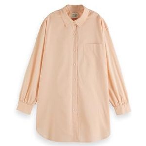 Oversized lichtgewicht katoenen shirt, Poedered Peach 635, 34