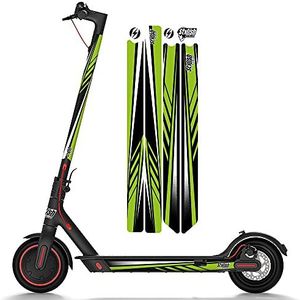 STYLISH SCOOTERS Xiaomi M365 sticker, Sport Green Vinyl voor uw elektrische scooter, geschikt voor alle modellen. (Groen)