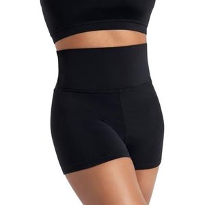 Capezio Women's Team Basic High Waisted Short, Black, Medium
