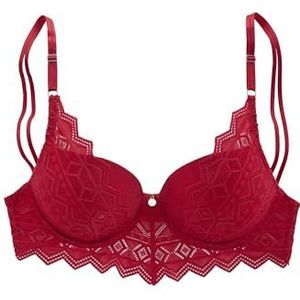 s.Oliver Push-up-beha in kersenrood, cup B, kersenrood, 75B