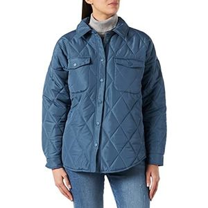 Noisy may Nmmaggy Jacket S Gewatteerde jas voor dames, China Blue/Detail:w Black, M
