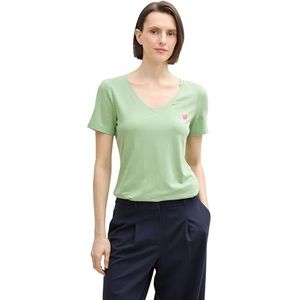 TOM TAILOR T-shirt voor dames, 37116 - True Green, XL