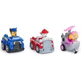 PAW Patrol Rescue Racers - set van 3-speelgoedauto's met terugtrekfunctie - Chase Marshall en Skye