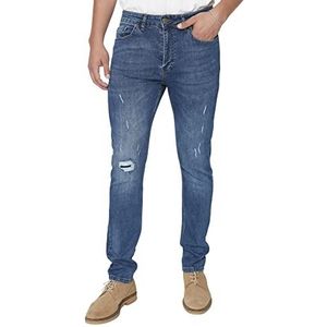 Trendyol Slim jeans voor heren, Indigo, 30, Indigo, 38