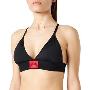 HUGO Dames Triangle Red Label bikinitop, zwart 1, L