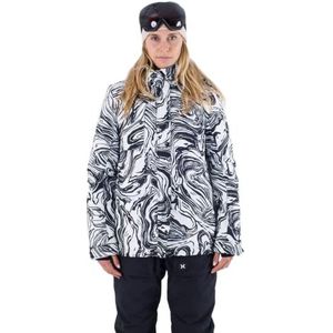 Hurley Snow Jacket voor dames, Blk/Wht, M