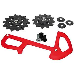 Sram X01 EAGLE ACHTERDERAILLEUR 12 SNELHEDEN X-SYNC KASSEN EN BINNERCAGE ROOD: ROOD
