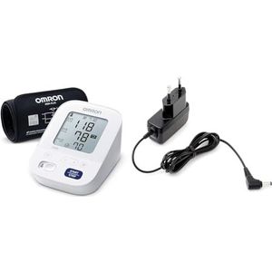 OMRON X3 Comfort Bovenarm Bloeddrukmeter - Klinisch gevalideerde Bloeddrukmeter met Intelli Wrap-Manchet & OMRON Healthcare 9546045-8 Universele voedingsadapter (HHP-CM01),5.5cm x 9.7cm x 7.5cm, Zwart