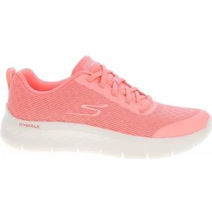 Skechers Dames GO Walk Flex Viva, Hot Pink Textiel/Trim, 7.5 UK, Hot Pink Textiel Trim, 40.5 EU