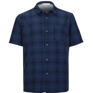 killtec Men´s functioneel overhemd KOS 98 MN WVN SHRT, dark blue, XL, 38009-000