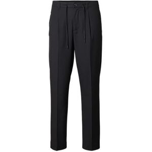 SELETED HOMME SLH190-REG Tapered Leroy Pleat Pant NOOS, zwart, S